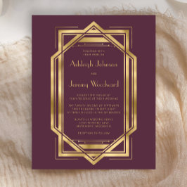 Lámina Boda Deco de la cosecha del oro de Borgoña de los