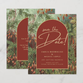 Lámina Boda del Arco Botánico Vintage Terracotta Florals