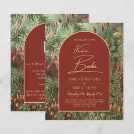 Lámina Boda del Arco Botánico Vintage Terracotta Florals