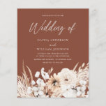 Lámina Boda Del Boho En Invitación Presupuestaria<br><div class="desc">Boda Boho en una invitación al presupuesto Consulte artículos coincidentes en Nicho y Nest Store</div>