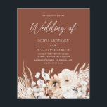 Lámina Boda Del Boho En Invitación Presupuestaria<br><div class="desc">Boda Boho en una invitación al presupuesto Consulte artículos coincidentes en Nicho y Nest Store</div>
