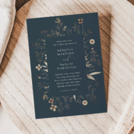 Lámina Boda del Boho Wildflower del presupuesto