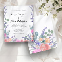 Boda Económica con Acuarela de Eucalipto y Lavanda