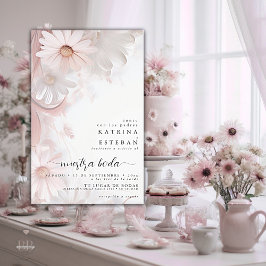 Lámina Boda en español rosa margaritas 2