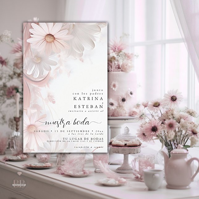 Lámina Boda en español rosa margaritas 2 (Subido por el creador)