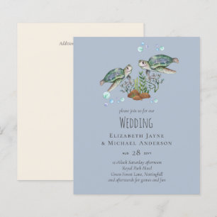 Lámina Boda en la playa de las tortugas marinas