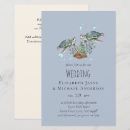 Lámina Boda en la playa de las tortugas marinas