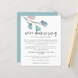 Lámina Boda Eucalyptus de script de reducción de presupue