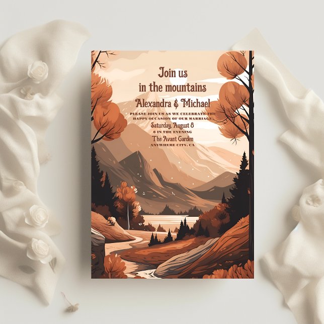 Lámina Boda Evergreen del Bosque Montañoso Rústico Presup (Subido por el creador)