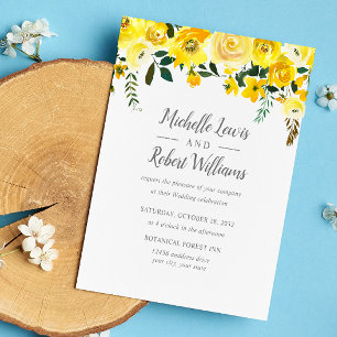 Lámina BODA floral amarillo Bonito