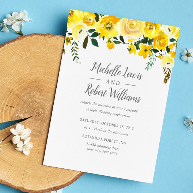 Lámina BODA floral amarillo Bonito (Subido por el creador)