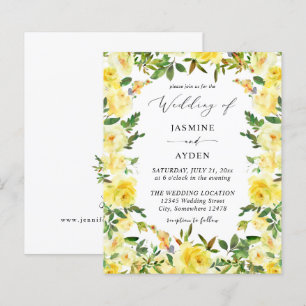 Lámina Boda floral amarillo presupuesto V2