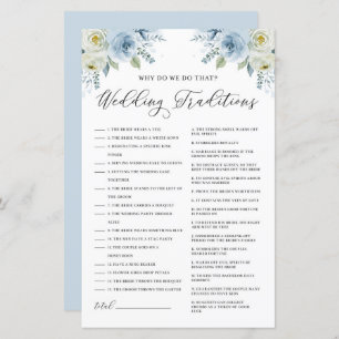 Lámina Boda Floral Azul Tradiciones juego de ducha de nov