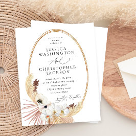 Lámina Boda Floral Blanca de Boho Beach Budget