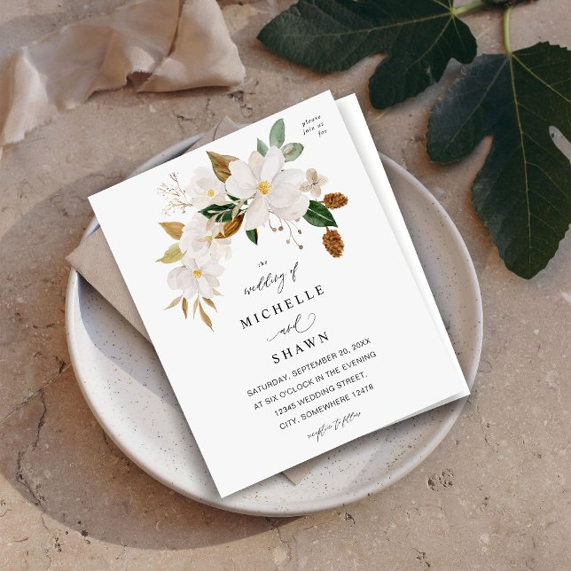 Lámina Boda floral blanca de Magnolia con presupuesto (Subido por el creador)