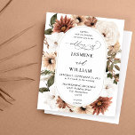 Lámina Boda floral de Boho Neutral y Rústico Presupuestar<br><div class="desc">** EL PAPEL SATÍN ES PAPEL DELGADO. ACTUALIZAR EL PAPEL PARA UN PAPEL MÁS ESPESO. TIENE UNA OPCIÓN PARA ENVELOPES. *** Ahorra dinero en invitaciones con esta invitación más pequeña que tiene una opción para sobres. Prepárese para su boda con su invitación Rustic Neutral Boho Floral Wedding. ¿Quieres una carta...</div>