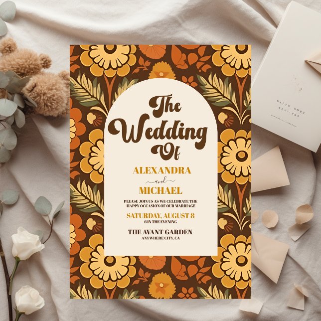 Lámina Boda floral de Budget Arch Groovy Retro 70 (Subido por el creador)