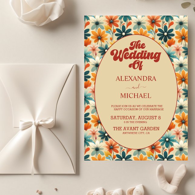 Lámina Boda floral de Budget Groovy Retro 70 (Subido por el creador)