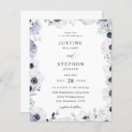 Lámina Boda Floral de Invierno de Eucalyptus y Anemone Pr