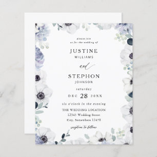 Lámina Boda Floral de Invierno de Eucalyptus y Anemone Pr