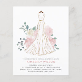 Lámina Boda floral de Rubor presupuesto Vestido ducha de 