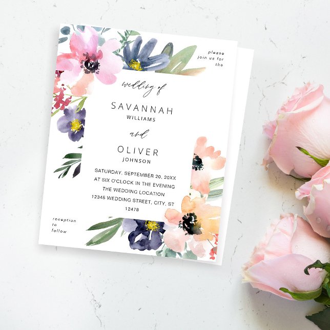 Lámina Boda floral de verano de presupuesto (Subido por el creador)