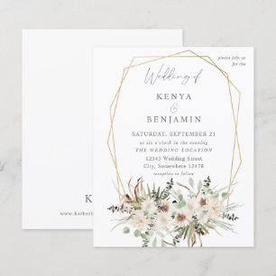 Lámina Boda floral del Boho presupuestario Eucalyptus y B
