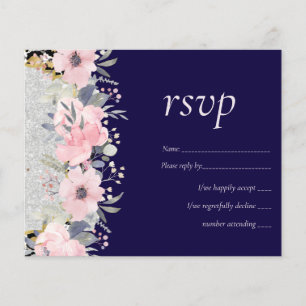 Lámina BODA - Floral Plateado Rosa Dora Brillo Femenina