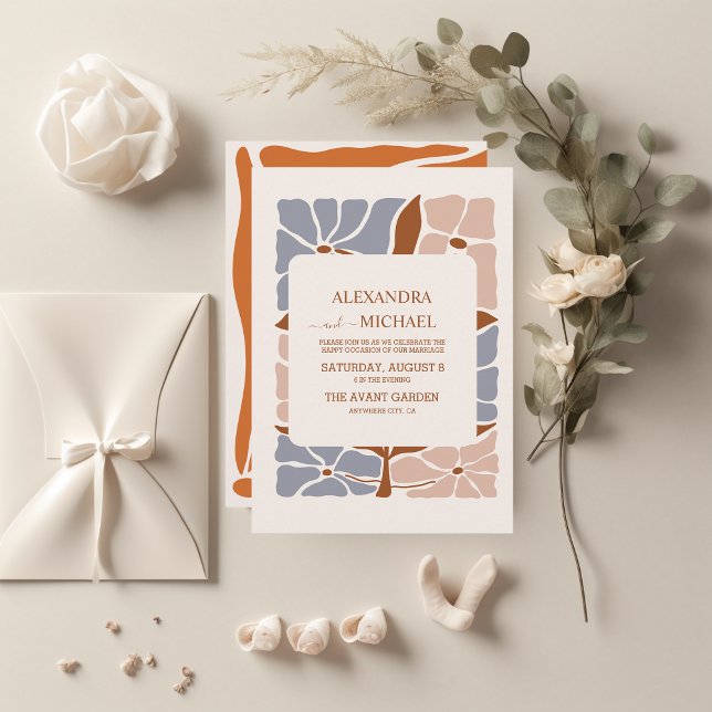 Lámina Boda floral retro de Moda del Boho de presupuesto (Subido por el creador)