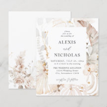 Boda floral tropical beige de Boho Beach