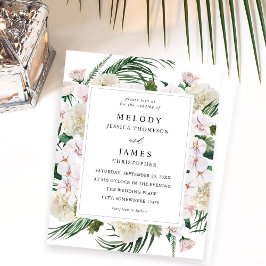 Lámina Boda Floral Tropical Boho Boho