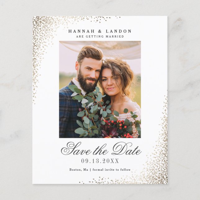 Lámina Boda fotográfica elegante de presupuesto salva la  (Anverso)