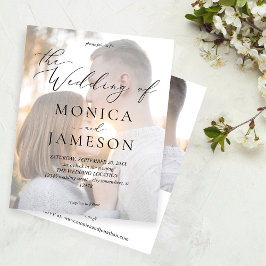 Lámina Boda fotográfico Budget Modern Caligraphy V2