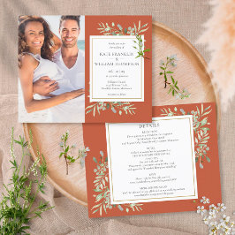 Lámina Boda fotográfico de Budget All In One Terracotta