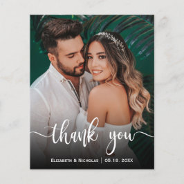 Lámina Boda fotográfico de caligrafía elegante de presupu