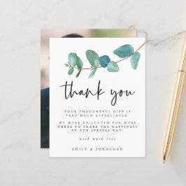 Lámina Boda fotográfico de eucalipto presupuesto Gracias