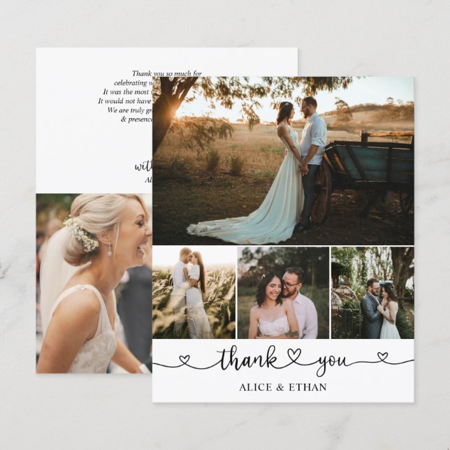 Lámina Boda fotográfico de guión corto de presupuesto Gra (Anverso / Reverso)