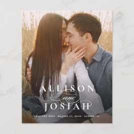 Lámina Boda fotográfico elegante de tipografía económica 