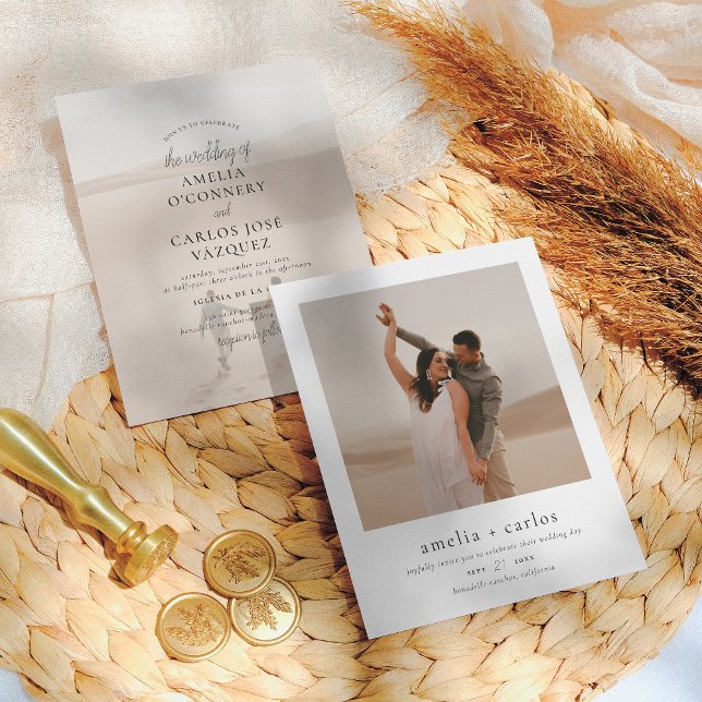 Lámina Boda fotográfico moderno de 2 fotografías de presu (Subido por el creador)