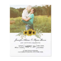 Boda fotográfico simple presupuesto girasoles
