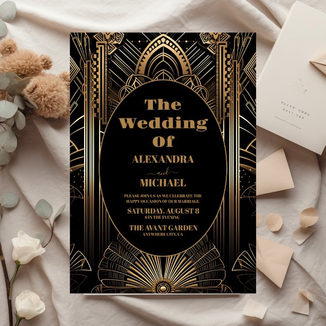 Lámina Boda Geométrico de Art Deco de Presupuesto (Subido por el creador)