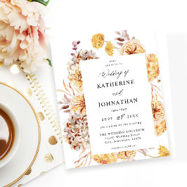 Lámina Boda Golden Floral amarillo presupuesto