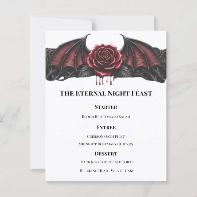 Lámina Boda Gótica de Vampire de Noche Eterna Romance Osc (Anverso)