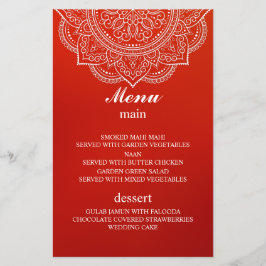 Lámina Boda hindú Paisley, un crimson elegante