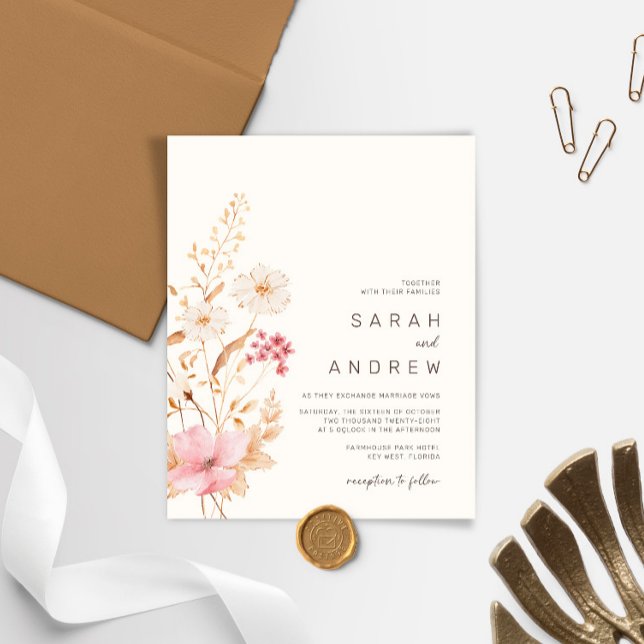 Lámina Boda Jardín Botánico de Flor Silvestre Moderna de  (Subido por el creador)