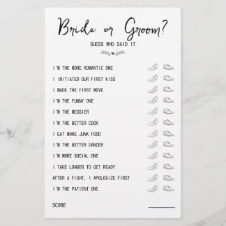 Lámina Boda Juego de zapatos Novia o Groom Negro y Blanco