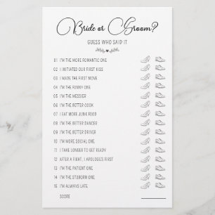 Lámina Boda Juego de zapatos Novia o Groom Negro y Blanco