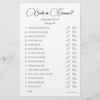 Lámina Boda Juego de zapatos Novia o Groom Negro y Blanco