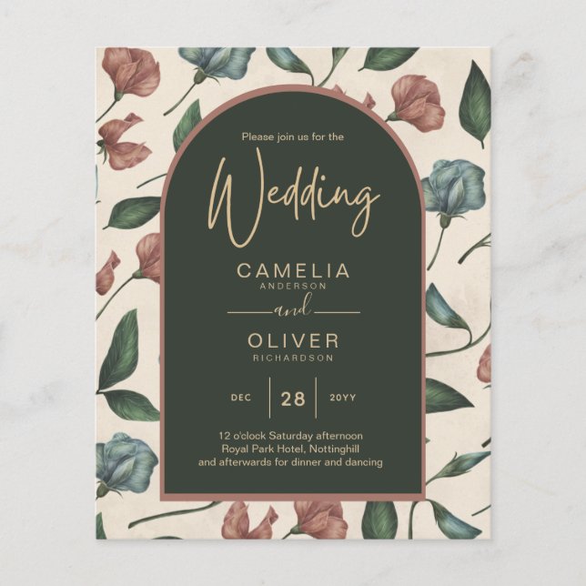 Lámina Boda LeahG Emerald Green Terracotta Gold FALL (Anverso)