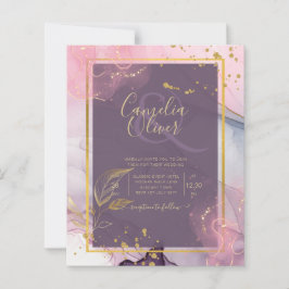 Lámina Boda LeahG® Lavender INK Mauve Purple Gold